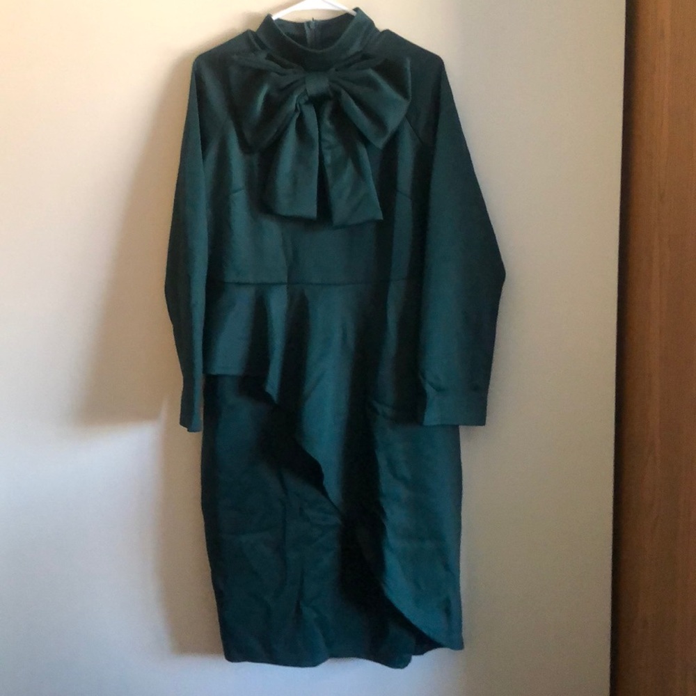 Emerald green dress